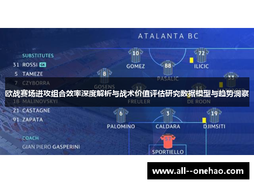 欧战赛场进攻组合效率深度解析与战术价值评估研究数据模型与趋势洞察